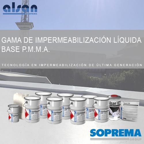 Gama de impermeabilización líquida base PMMA (Polimetilmetacrilato)